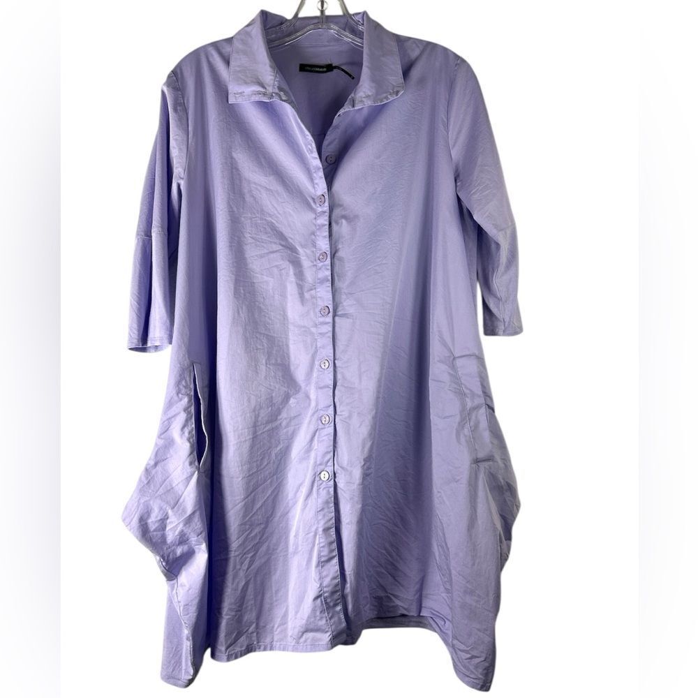 Stella Carakasi Tiburon Purple tunic swing Dress Small Lagonlook Boho Casual Day
